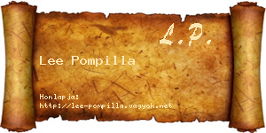 Lee Pompilla névjegykártya